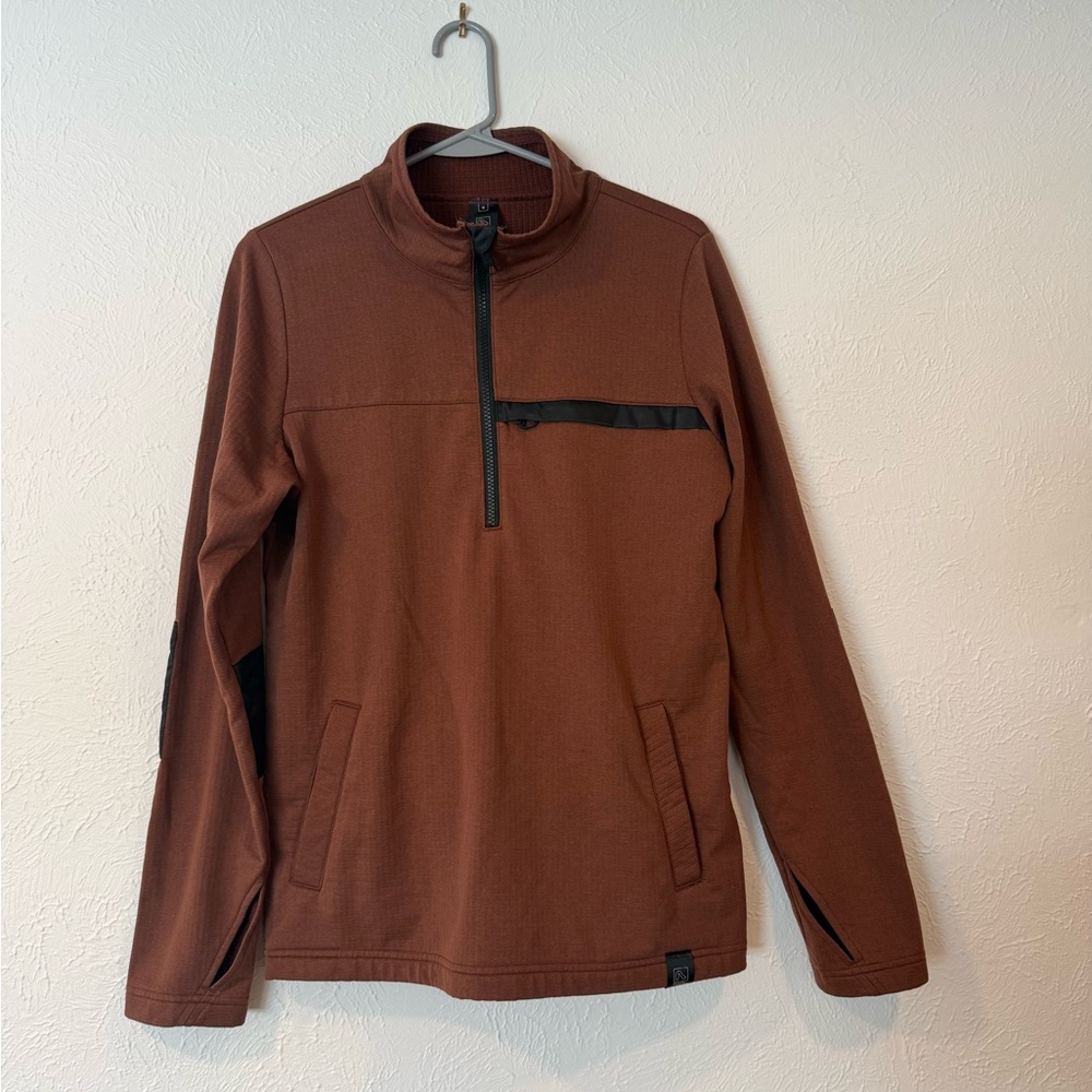 Flylow Brown Quarter-Zip Women's Sweatshirt